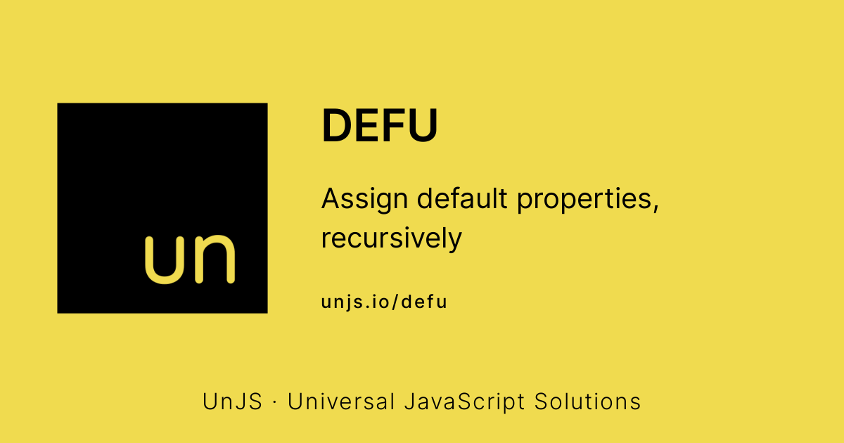 unjs/defu